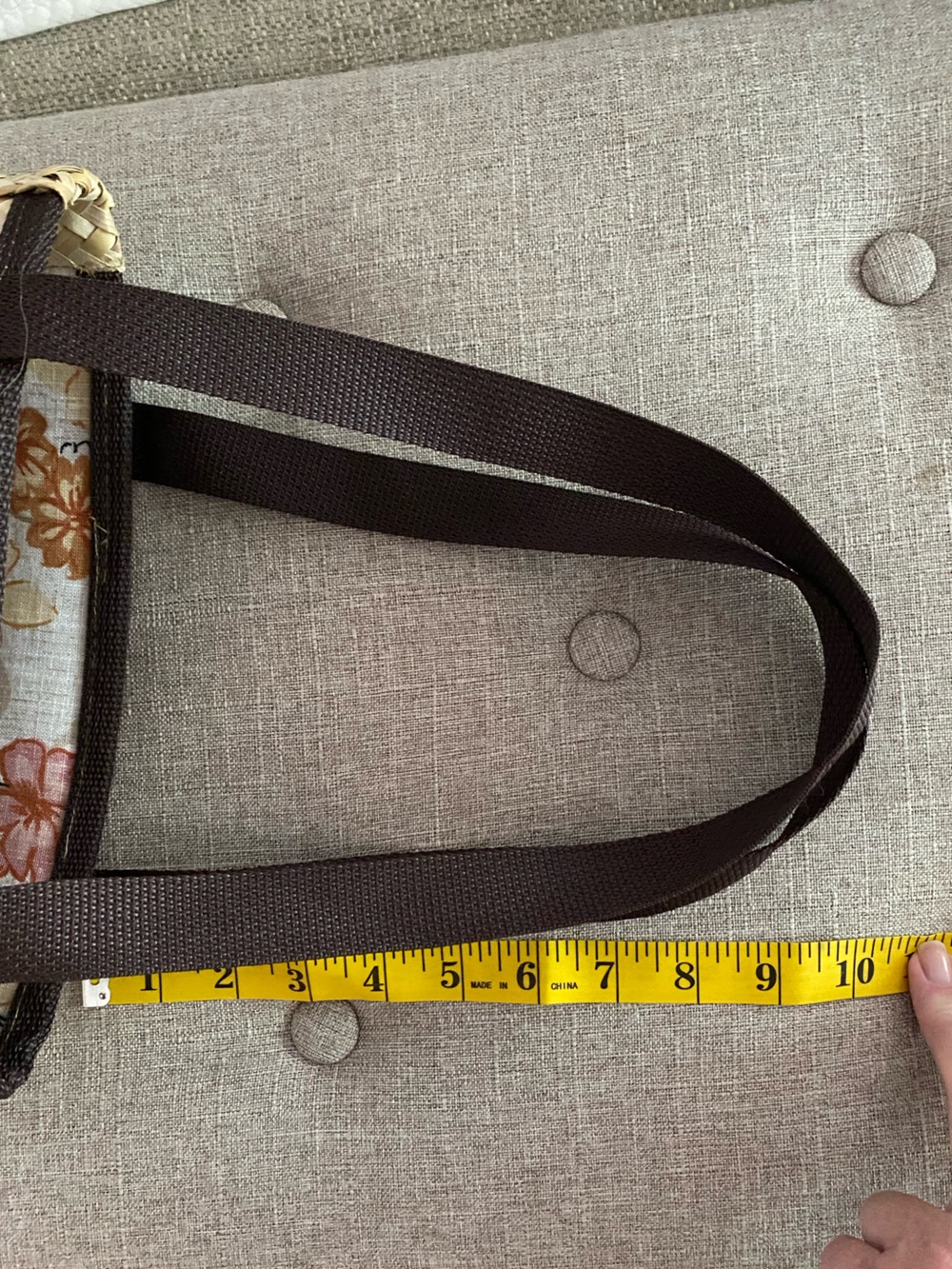 Tote Bag Straw Lined Market Casual Bag - Picture 9 of 9